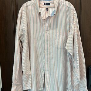 Men’s CHAPS Button-Down Long-Sleeved Shirt - XXL - EUC
